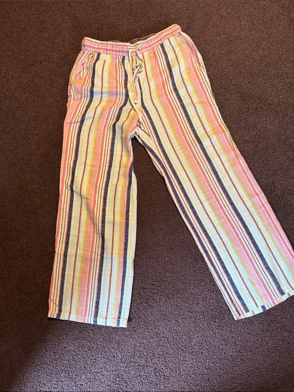 Old Navy Multicolor Striped Drawstring Joggers